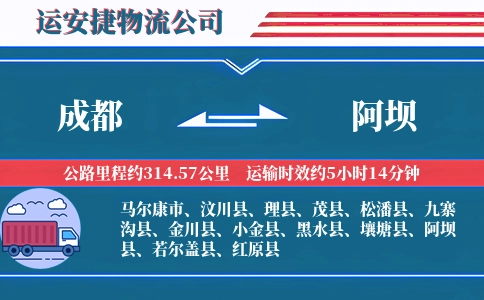 成都到阿坝物流公司-定制产品专线-定制化服务