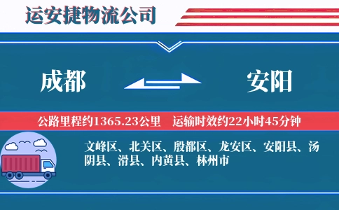 成都到安阳物流公司
