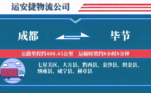 成都到毕节物流公司