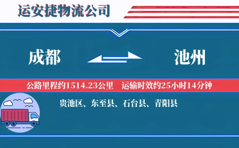 成都到池州物流公司