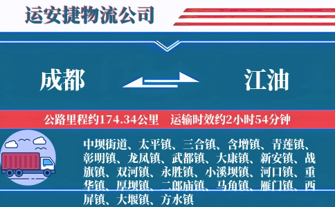 成都到江油物流公司