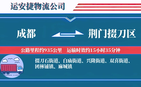 成都到荆门掇刀区物流公司