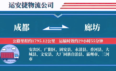 成都到廊坊物流公司