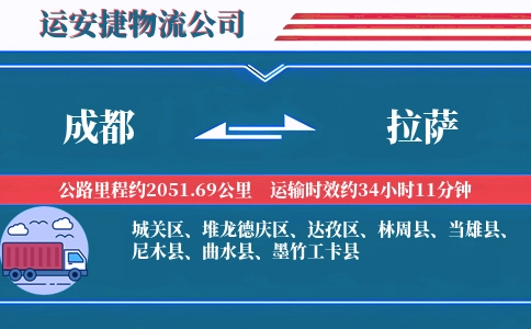 成都到拉萨物流公司-普通货物专线-定时定点运输