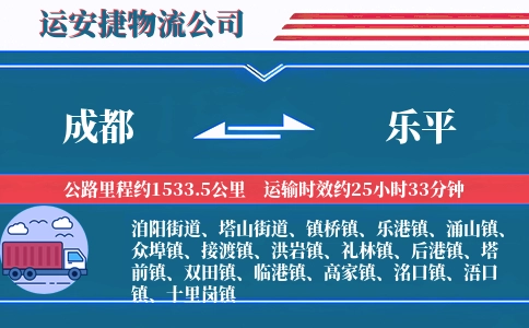 成都到乐平物流公司