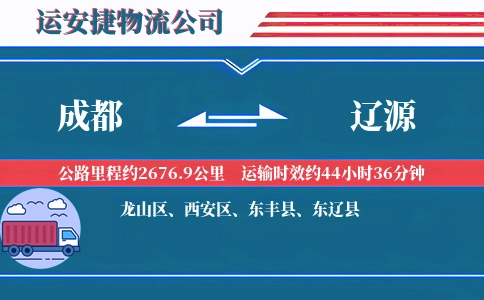 成都到辽源物流公司