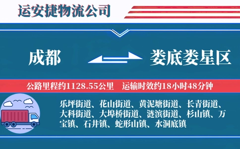 成都到娄底娄星区物流公司