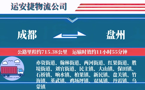 成都到盘州物流公司