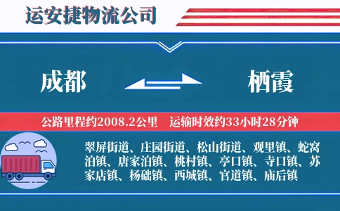 成都到栖霞物流公司