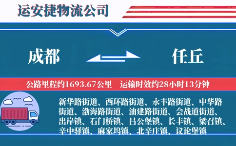 成都到任丘物流公司-电动车专线-固定线路
