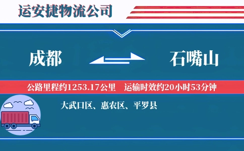 成都到石嘴山物流公司