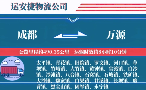 成都到万源物流公司