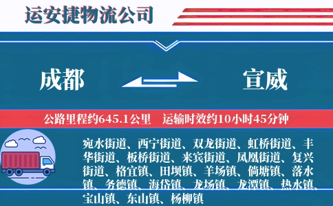 成都到宣威物流公司
