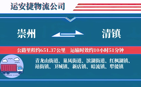 崇州到清镇物流公司