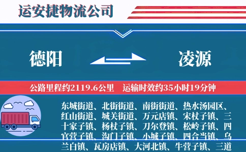 德阳到凌源物流公司