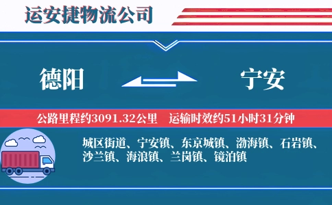 德阳到宁安物流公司