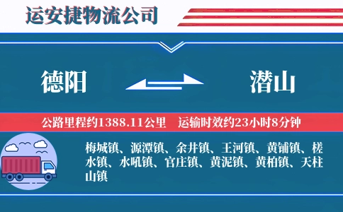 德阳到潜山物流公司