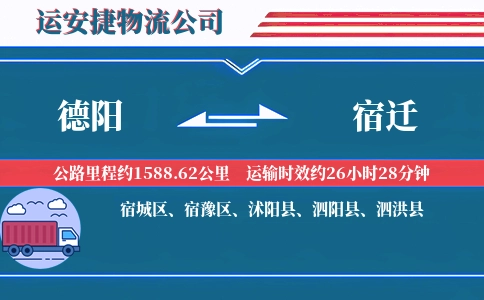 德阳到宿迁物流公司