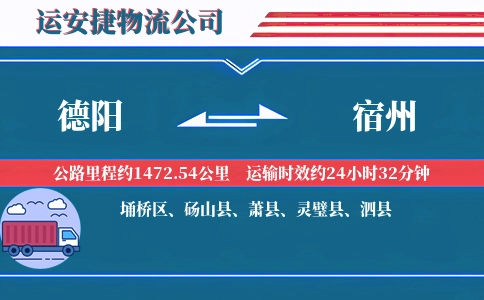 德阳到宿州物流公司