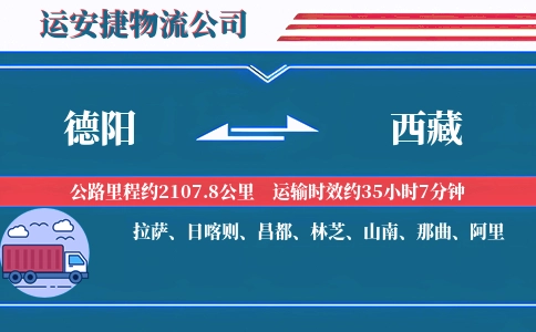 德阳到西藏物流公司