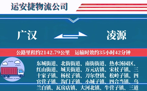 广汉到凌源物流公司
