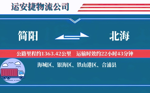 简阳到北海物流公司