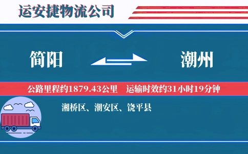 简阳到潮州物流公司