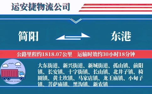 简阳到东港物流公司