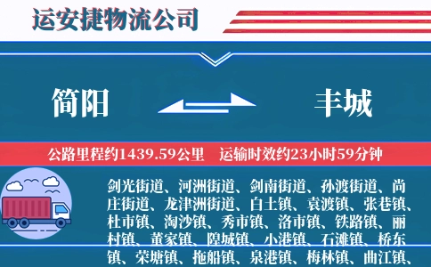 简阳到丰城物流公司
