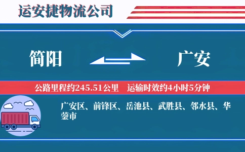 简阳到广安物流公司