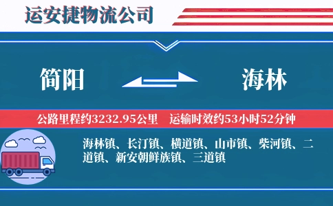 简阳到海林物流公司