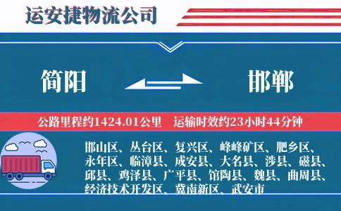 简阳到邯郸物流公司