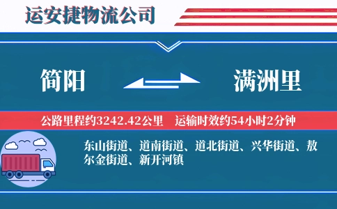 简阳到满洲里物流公司