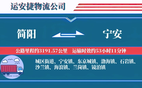 简阳到宁安物流公司