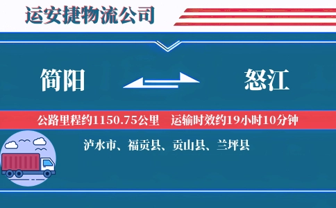 简阳到怒江物流公司