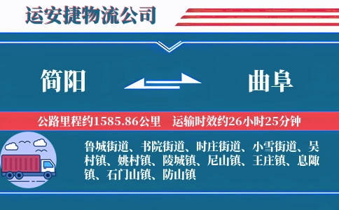 简阳到曲阜物流公司