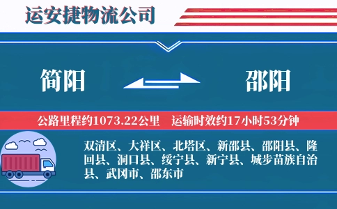 简阳到邵阳物流公司