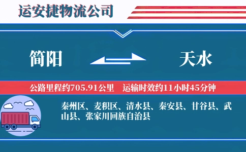 简阳到天水物流公司-钢材专线-固定班次