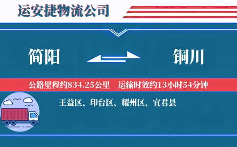 简阳到铜川物流公司