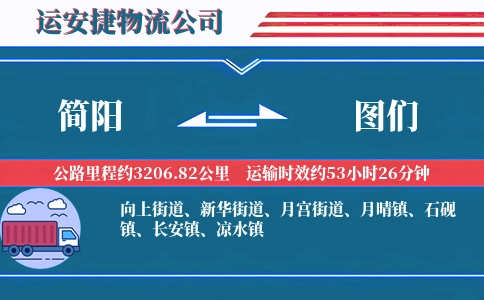 简阳到图们物流公司