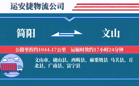 简阳到文山物流公司