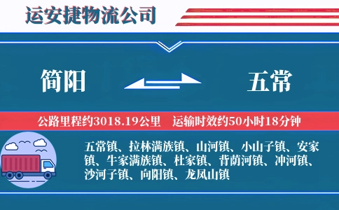 简阳到五常物流公司