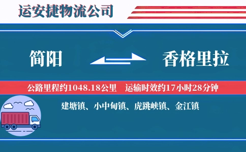 简阳到香格里拉物流公司