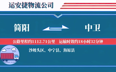 简阳到中卫物流公司