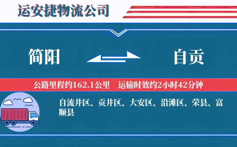 简阳到自贡物流公司