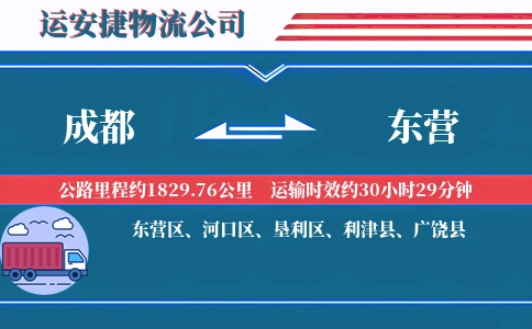 成都到东营专线