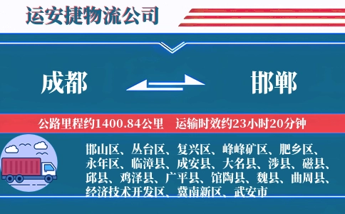 成都到邯郸专线
