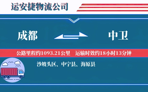 成都到中卫专线