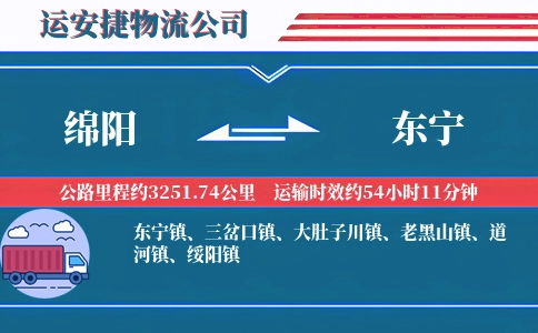 绵阳到东宁物流公司