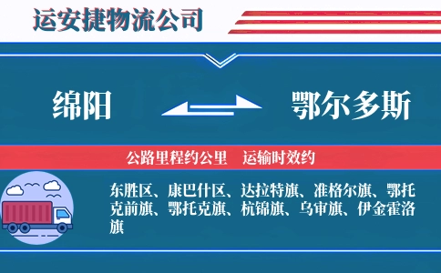 绵阳到鄂尔多斯物流公司